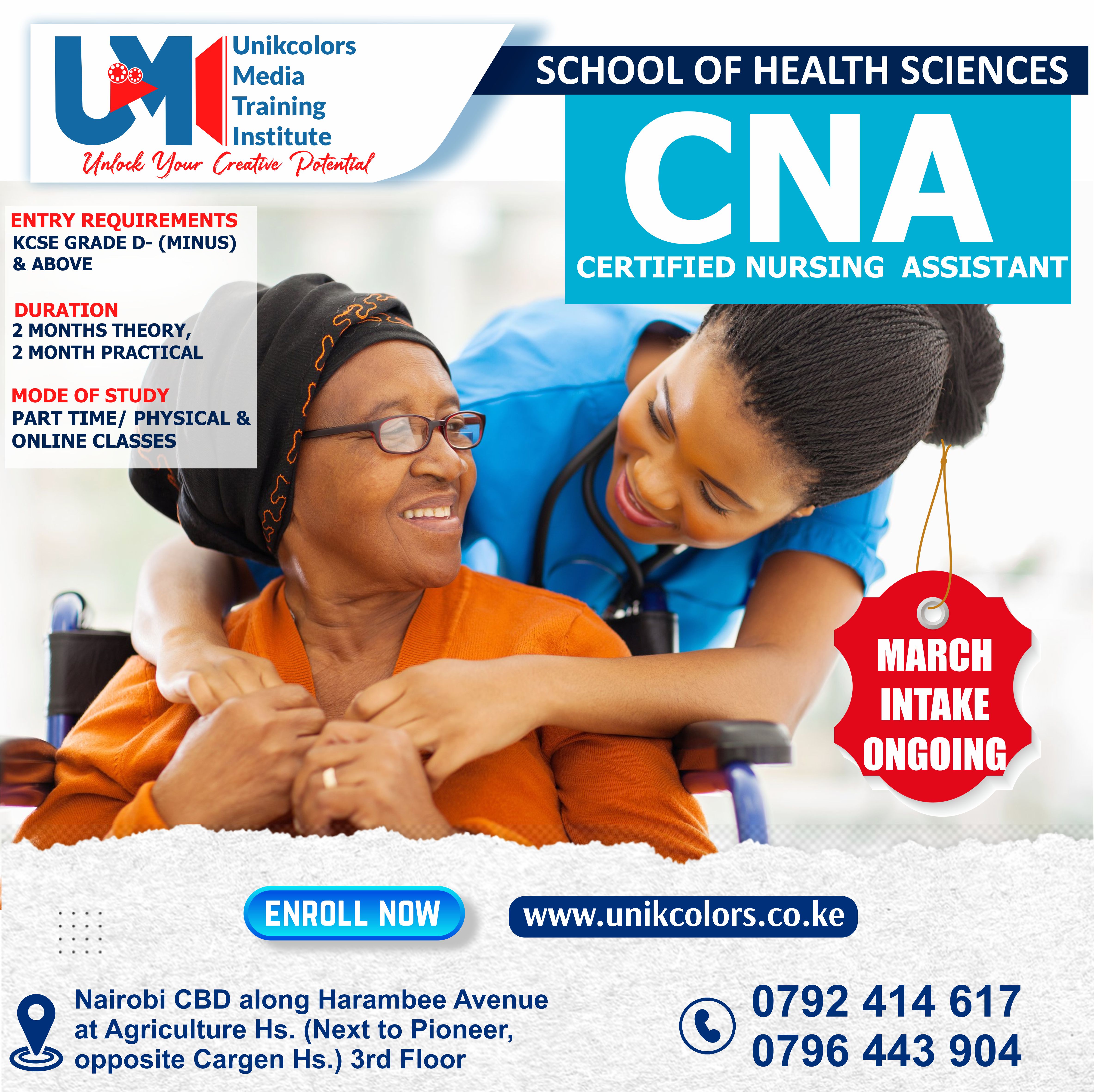 CERTIFIED NURSING ASSISTANT COURSE - CAREGIVER COURSE